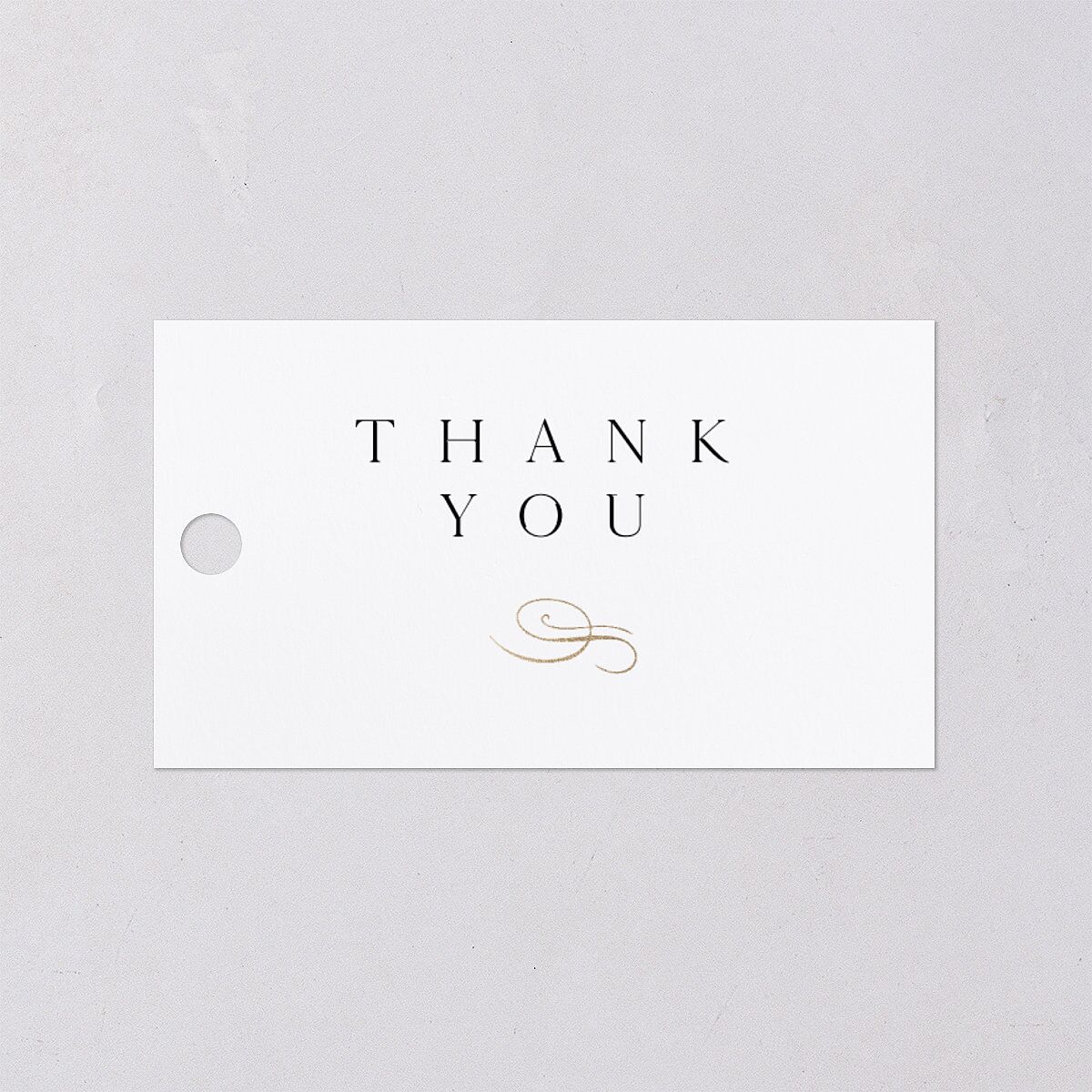Flourishing Love Favor Gift Tags Gold Pure White Signature