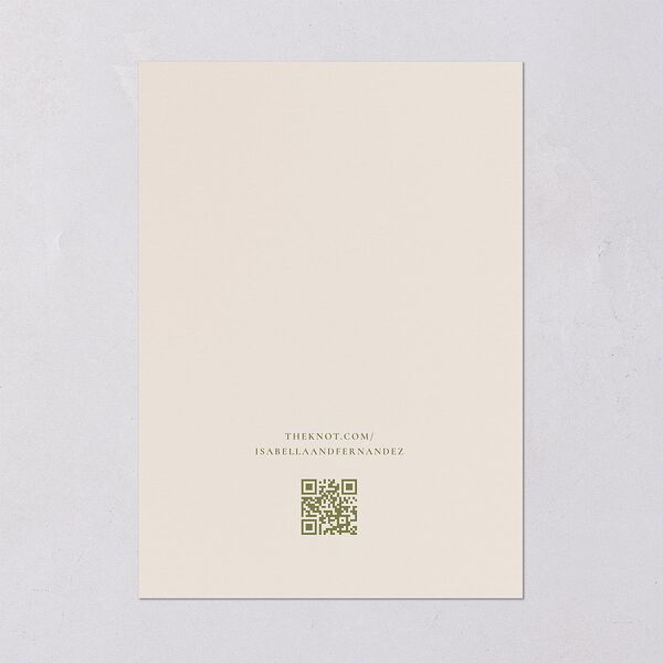 Cordillera Rehearsal Dinner Invitations Olive Signature Blank Standard