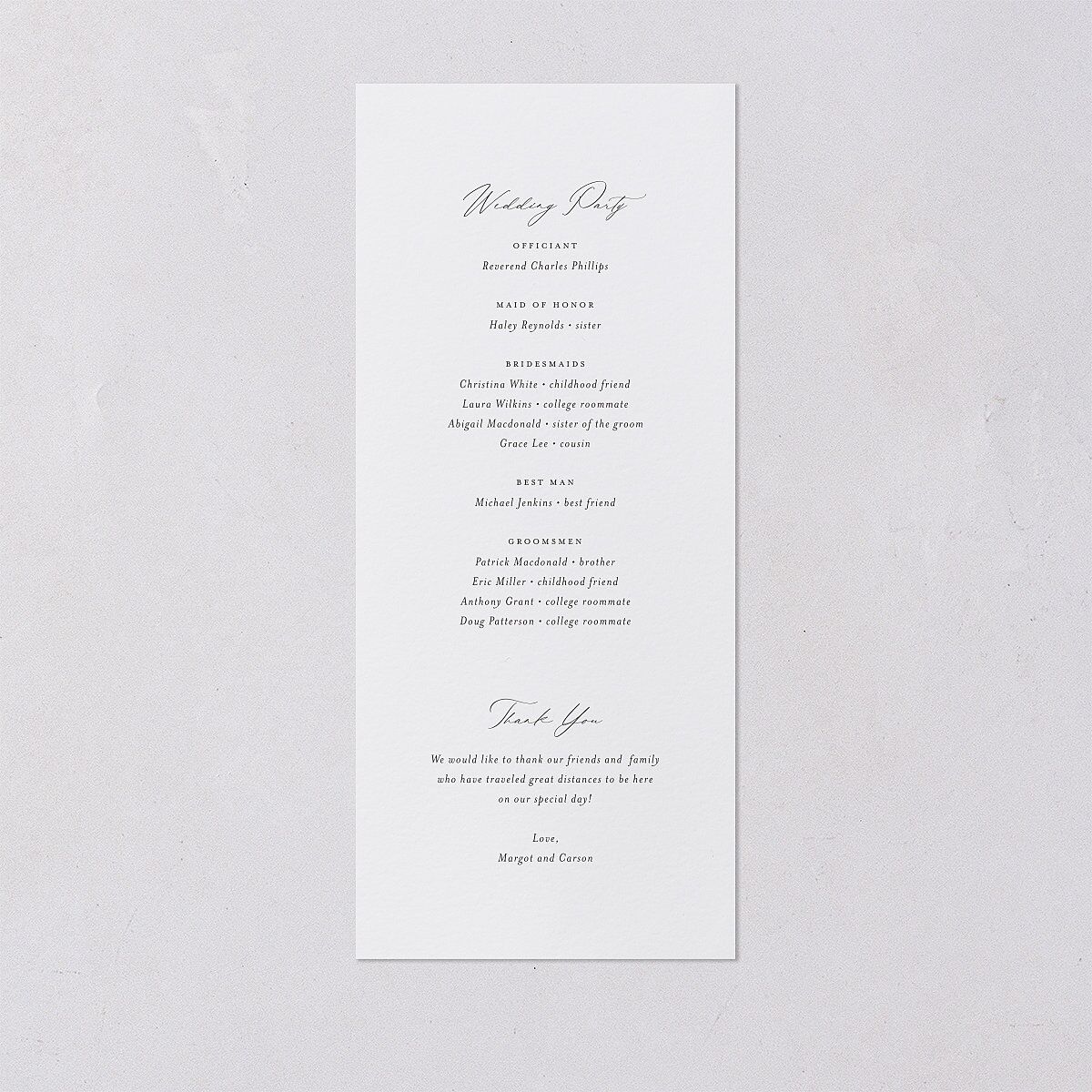 Southern Oak Tree Foil Wedding Programs Gold Pure White Signature