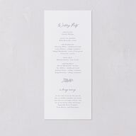Romantic Branches Wedding Programs Dusty Blue Signature