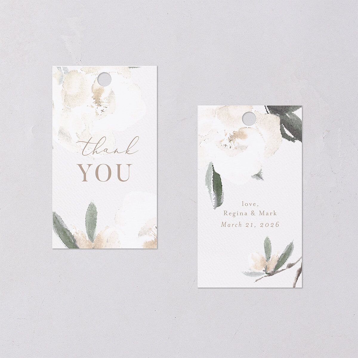 Elegant Garden Favor Gift Tags Thyme Signature