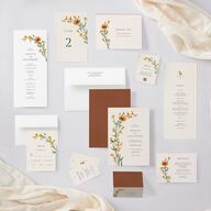 Wild Daisies Wedding Response Cards  Buttercup Signature Standard