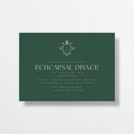 Tartan Crest Rehearsal Dinner Invitations Moody Blue Signature