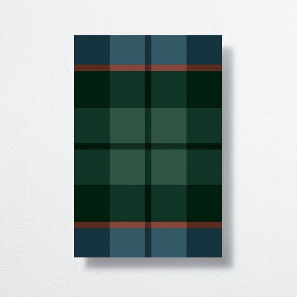 Tartan Crest Table Numbers Moody Blue Signature