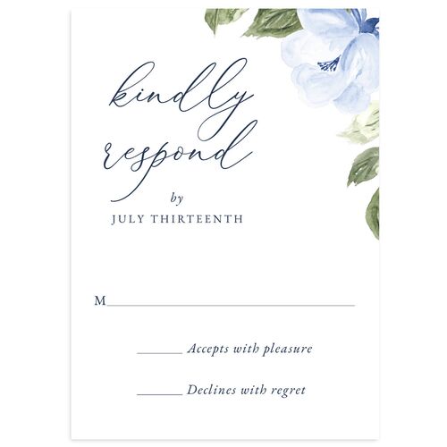 Romantic Garden Wedding Response Cards Ocean Signature Standard