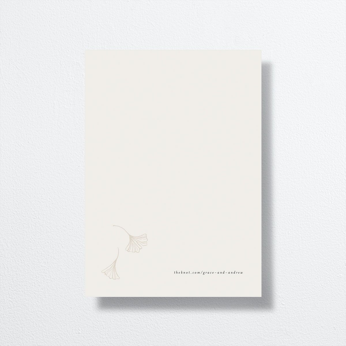 Ginkgo Leaves Rehearsal Dinner Invitations Champagne Signature
