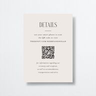 Cosmopolitan Wedding Enclosure Cards Champagne Signature Standard