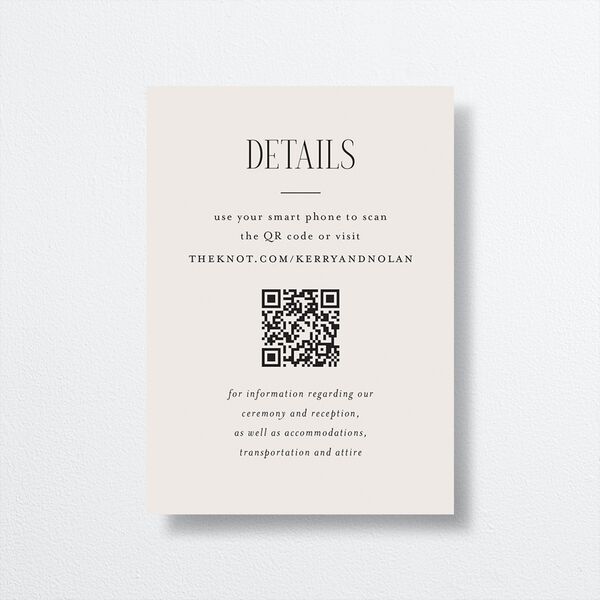 Cosmopolitan Wedding Enclosure Cards Champagne Signature Standard