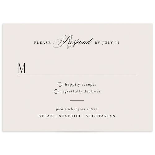 Cosmopolitan Wedding Response Cards - 