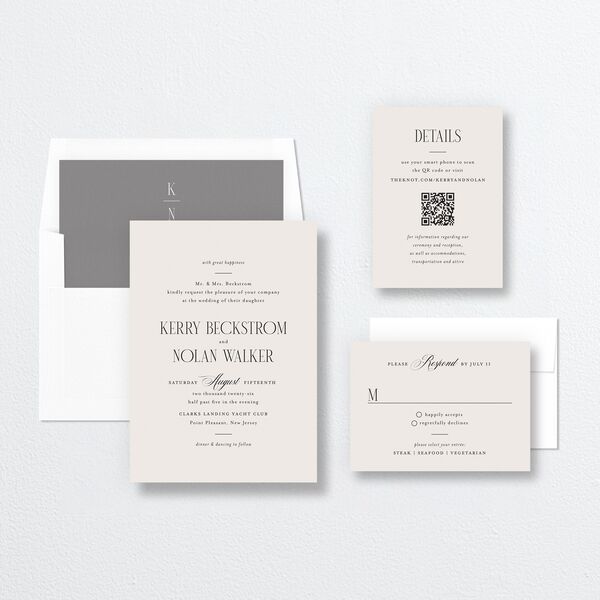 Cosmopolitan Wedding Invitations Champagne Signature No Standard