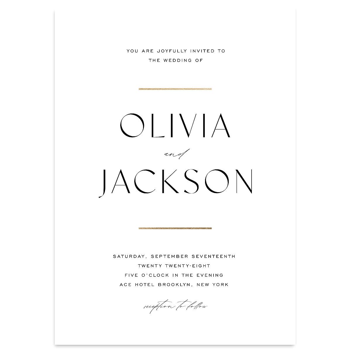 Just Us Wedding Invitations