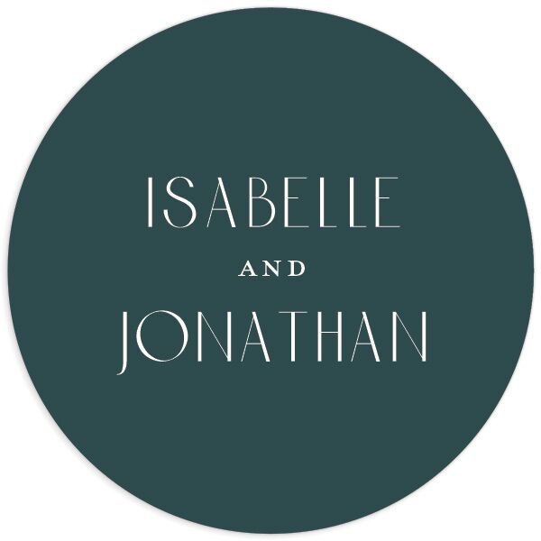 Elegant Nouveau Wedding Stickers