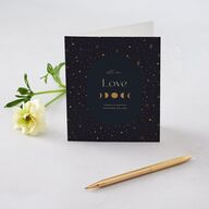 Celestial Galaxy Thank You Cards Dark Navy