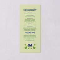 Wedstock Wedding Programs Sky Signature