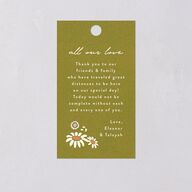 Wildflower Nouveau Favor Gift Tags Dark Camo Signature