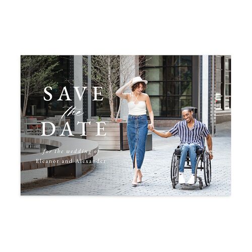 Timeless Floral Save the Date Postcards Amethyst