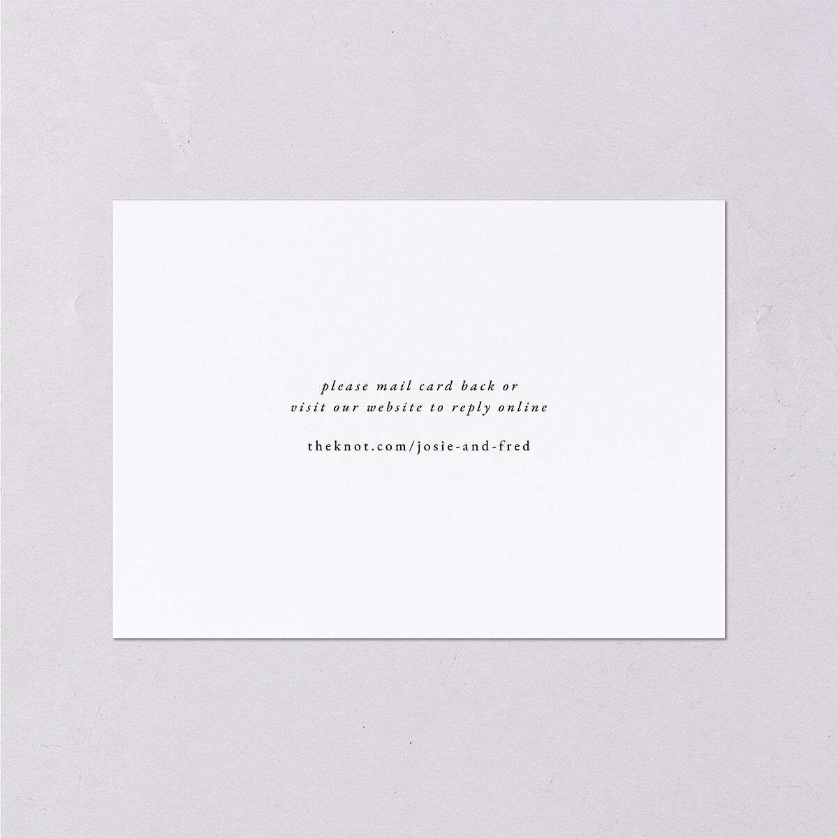 Black Tie Crest Wedding Response Cards Pure White Signature Standard
