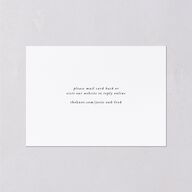 Black Tie Crest Wedding Response Cards Pure White Signature Standard
