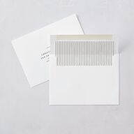 Elegant Polished Minimalist Wedding Invitations Linen Signature Blank No Standard