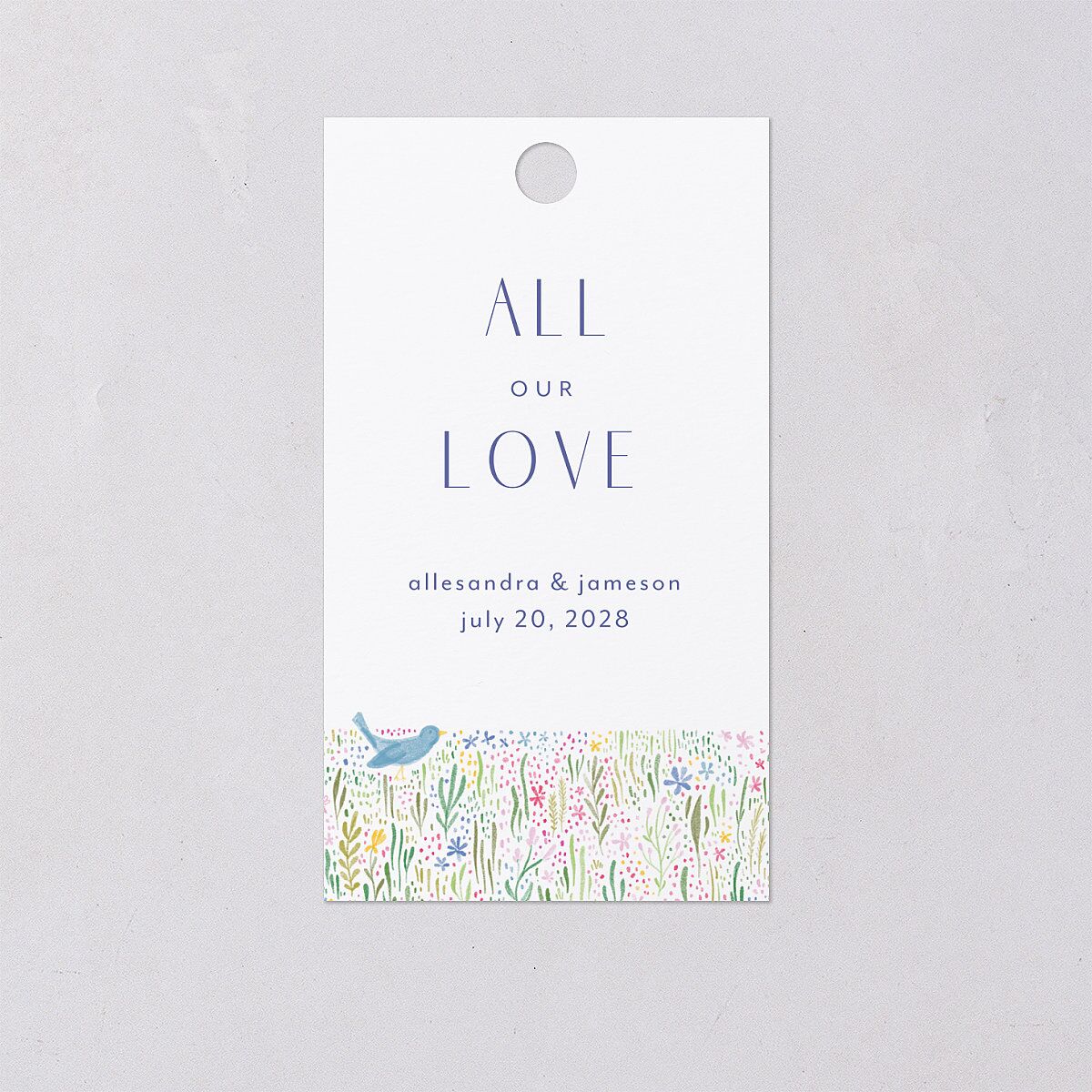 Cottage Wildflowers Favor Gift Tags Maritime Signature