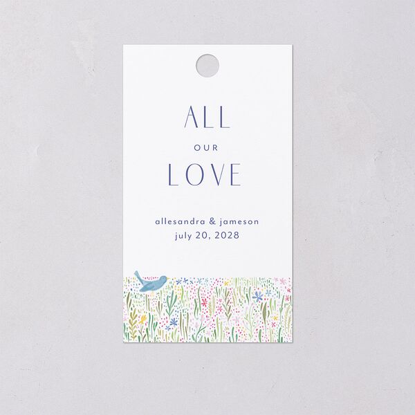 Cottage Wildflowers Favor Gift Tags Maritime Signature