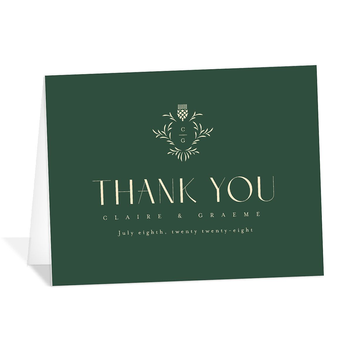 Tartan Crest Thank You Cards