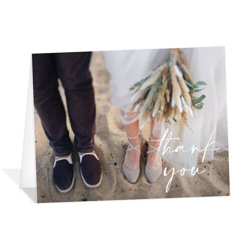 Layered Watercolor Thank You Cards Navy