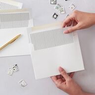 Elegant Polished Minimalist Envelope Liners Pure White Standard
