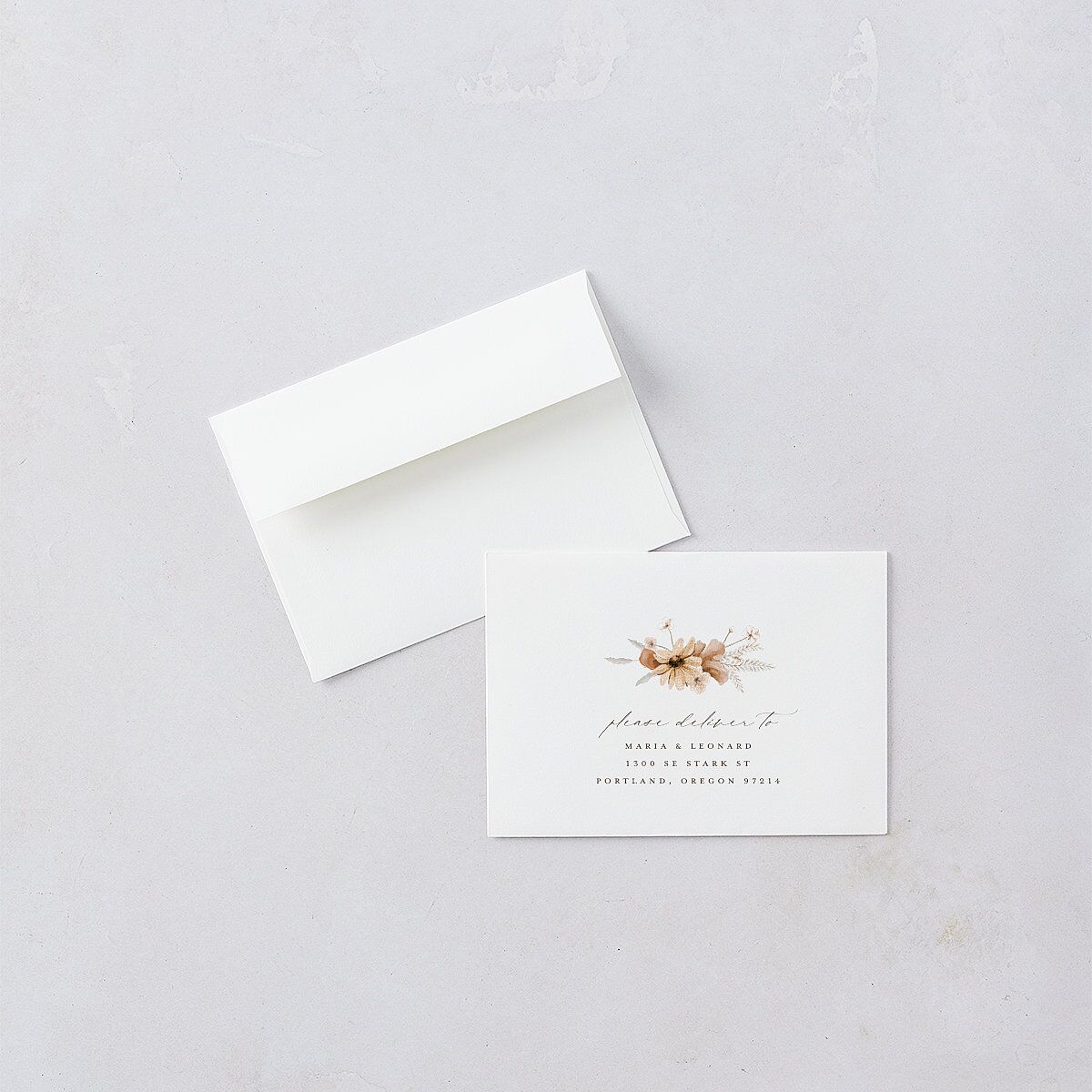 Bohemian Garden Wedding Response Cards Cream Signature Standard