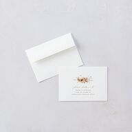 Bohemian Garden Wedding Response Cards Cream Signature Standard