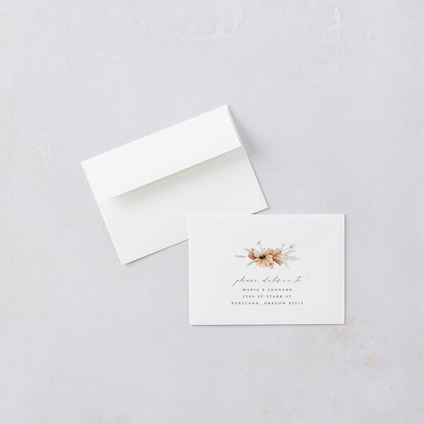Bohemian Garden Wedding Response Cards Cream Signature Standard