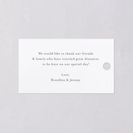 Shining Wreath Foil Favor Gift Tags Pure White Gold Signature