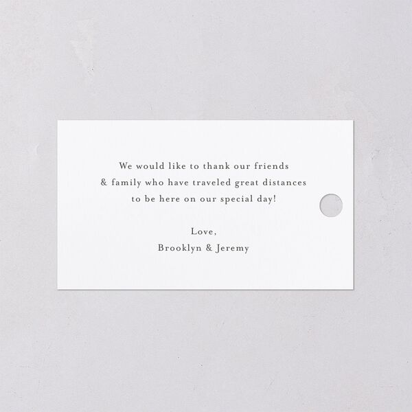 Shining Wreath Foil Favor Gift Tags Pure White Gold Signature