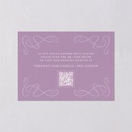 Art Nouveau Wisteria Wedding Response Cards Purple Petal Signature Standard