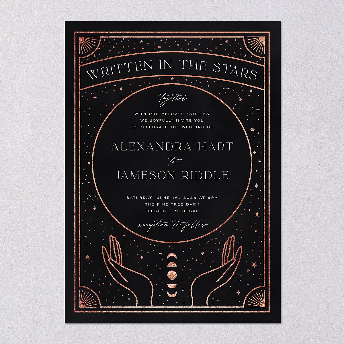 Written In The Stars Wedding Invitations — view 9