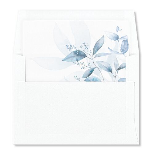 Romantic Greenery Standard Envelope Liners Cornflower Standard