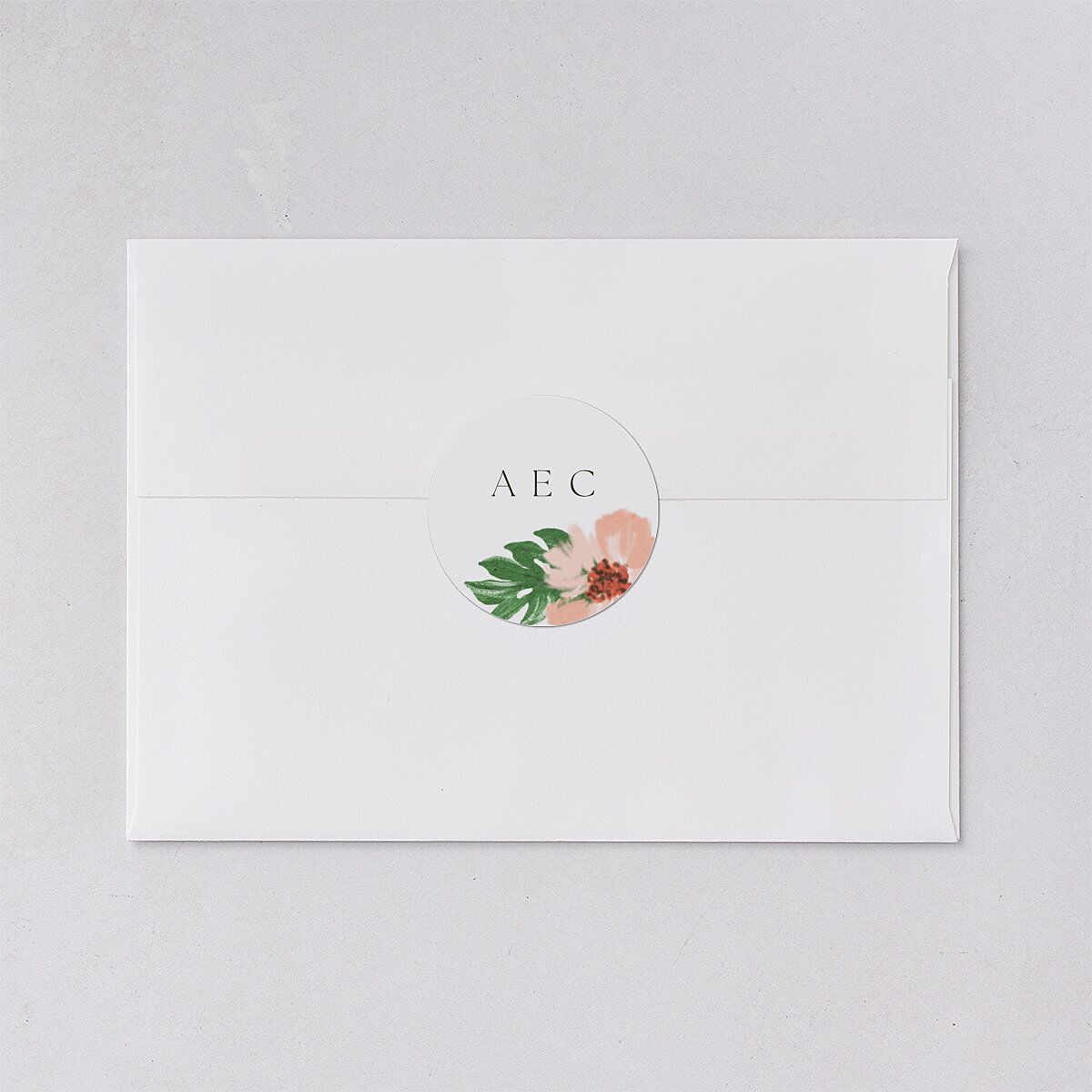 Flores Tropicais Wedding Stickers Red Clay Sticker