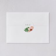 Flores Tropicais Wedding Stickers Red Clay Sticker