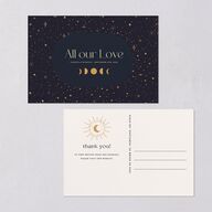 Celestial Galaxy Thank You Postcards Dark Navy