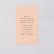 Desert Cactus Favor Gift Tags Peach Fuzz Signature