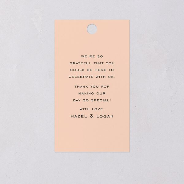 Desert Cactus Favor Gift Tags Peach Fuzz Signature