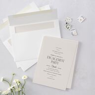 Cosmopolitan Engagement Party Invitations Champagne Signature Blank Standard