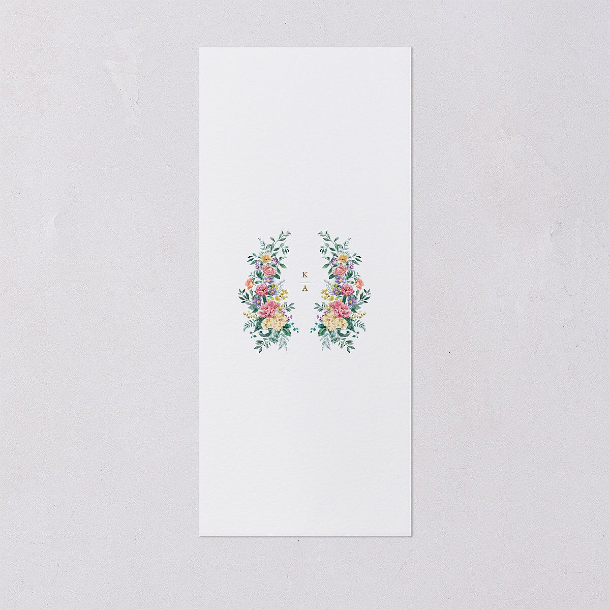 Glamorous Regency Garden Menus by Bridgerton Pure White Signature