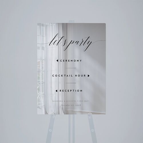 We Do Mirrored Acrylic Direction Sign Medium Midnight Mirrored Acrylic M Direction Standard