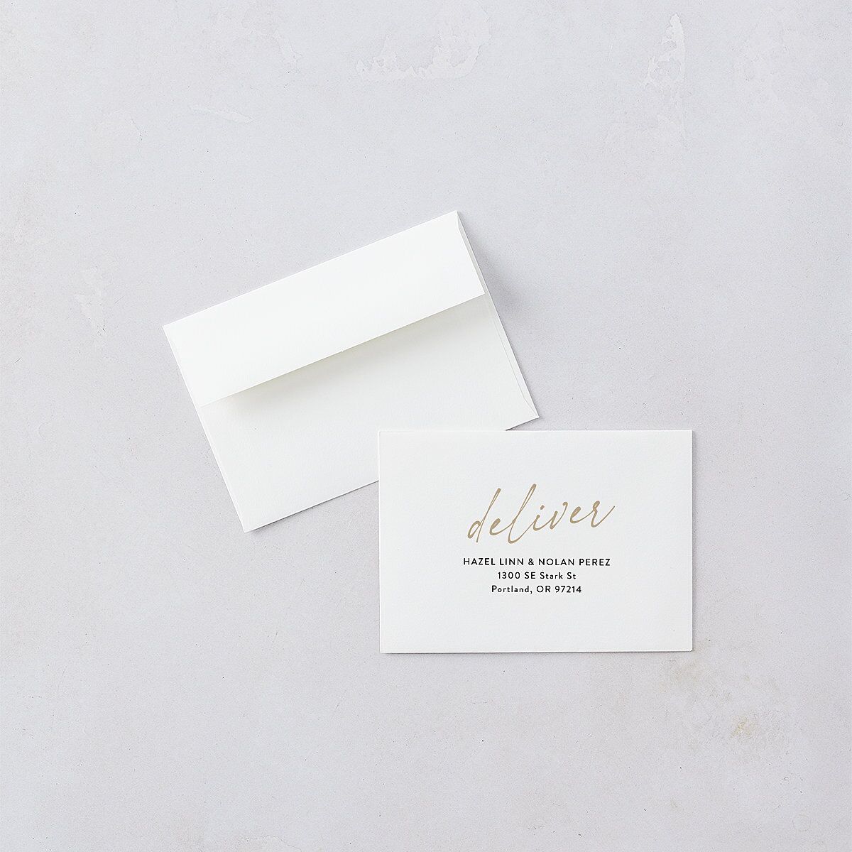 Forever Arch Wedding Response Cards Pure White Signature Standard
