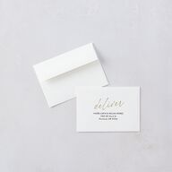 Forever Arch Wedding Response Cards Pure White Signature Standard