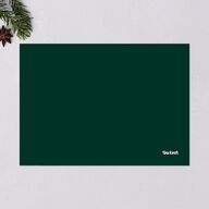 Sparkling Plaid Holiday Cards Gold Dark Green Signature Blank Standard Landscape
