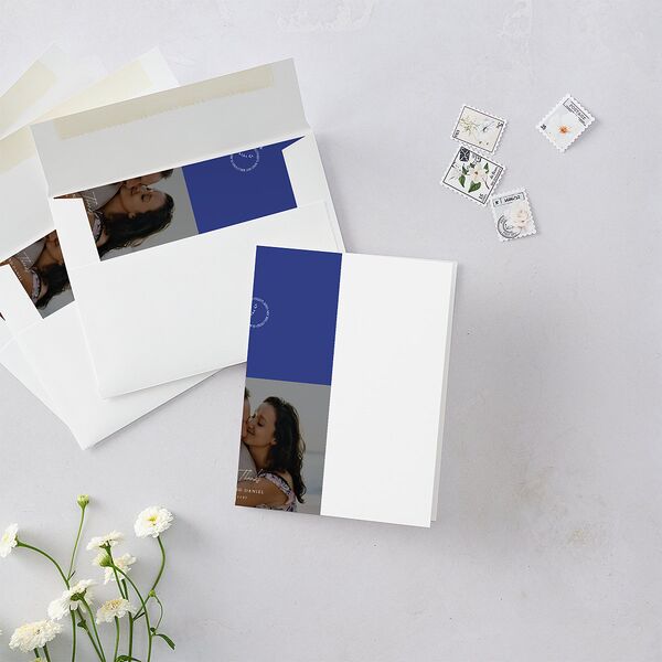 Jewish Rings Thank You Cards Pure White