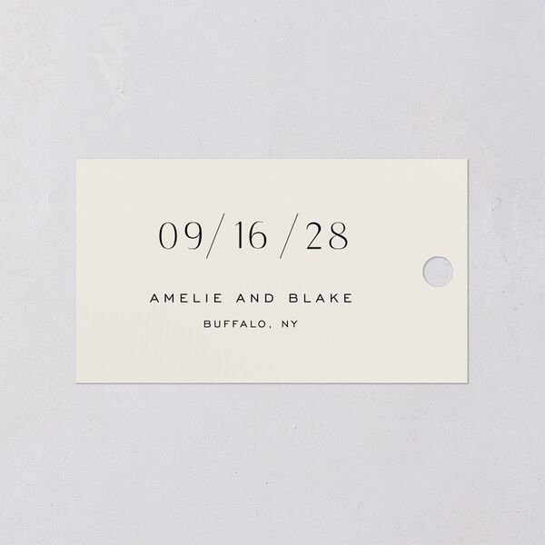 Foil Arch Favor Gift Tags Gold Bisque Signature