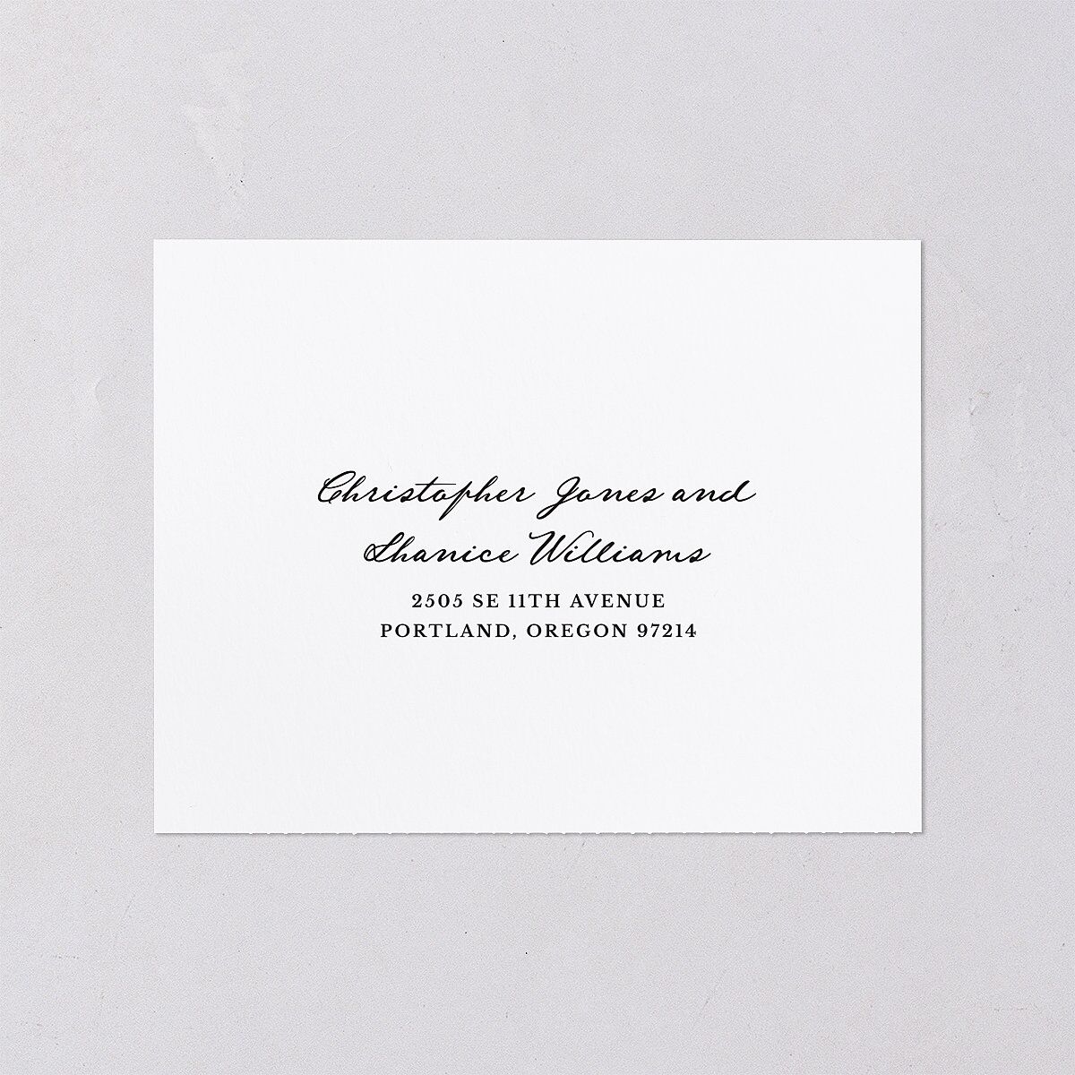 Vintage Candelabra with Bow All-in-One Wedding Invitations Charcoal Signature Light Both Recipient and Return Addresses No